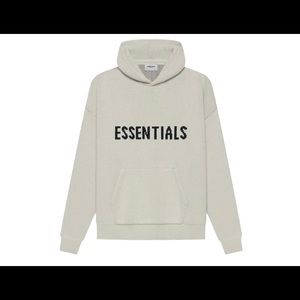 Essentials Knit Hoodie Moss